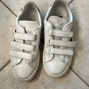 Veja vegan leather Velcro strap sneakers